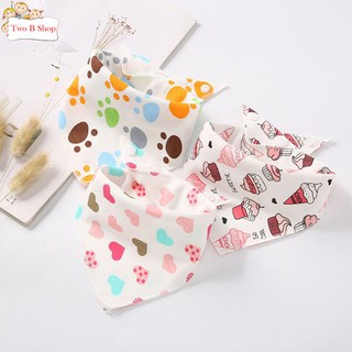 YẾM TAM GIÁC COTTON CÓ NÚT BẤM CHO BÉ - MÀU NGẪU NHIÊN - TẶNG 01 KHẨU TRANG XÔ CHO BÉ