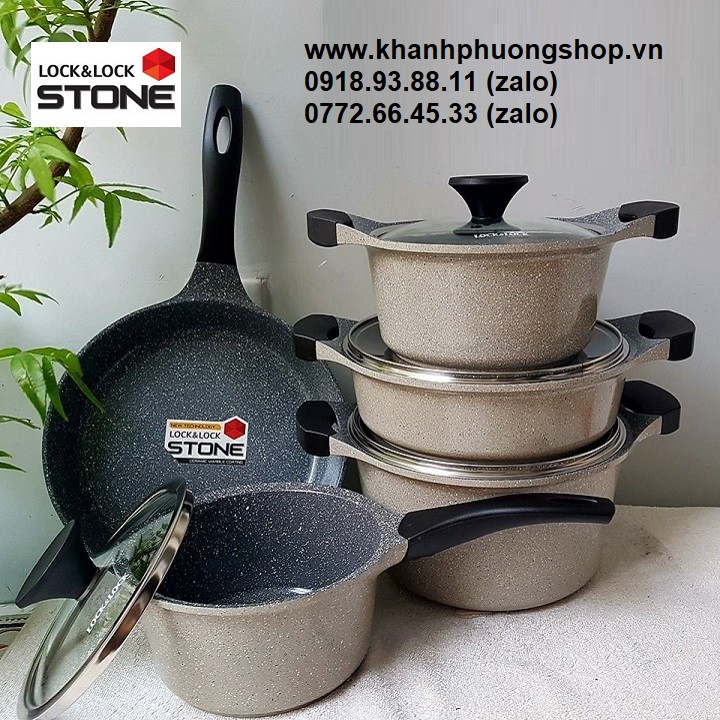 Bộ nồi stone lock&lock - nồi stone lock&lock