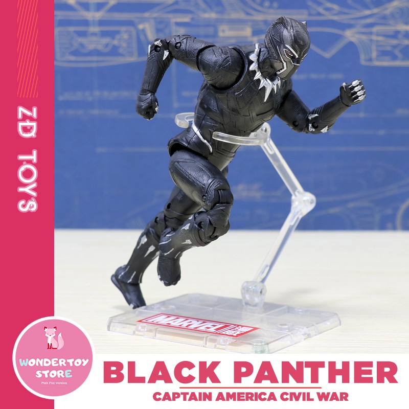 Mô hình Black Panther Captain America Civil War ZD Toys 17cm Avengers