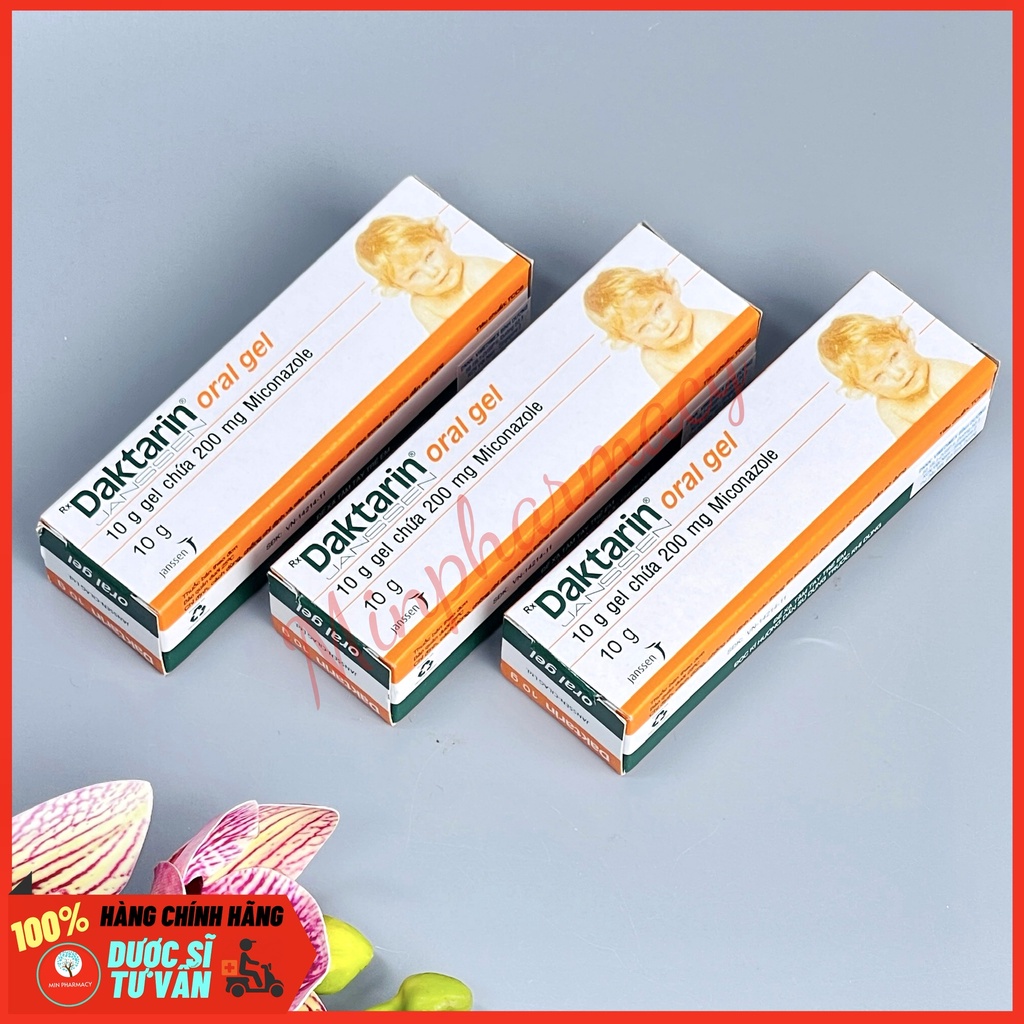 Gel bôi nhiệt miệng, lở miệng DAKTARIN oral tuýp 10g - Minpharmacy