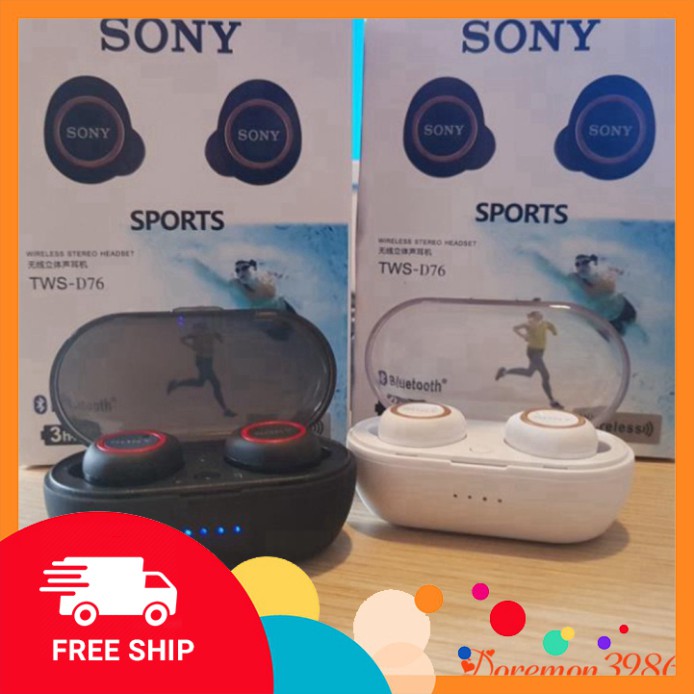 [FREE SHIP] 💥[HÀNG CHÍNH HÃNG] 💥Tai Nghe Bluetooth Sony Sport TWS-D76  Bluetooth 5.0 Thế Hệ Mới Âm thanh Cực Hay 💥SIÊ