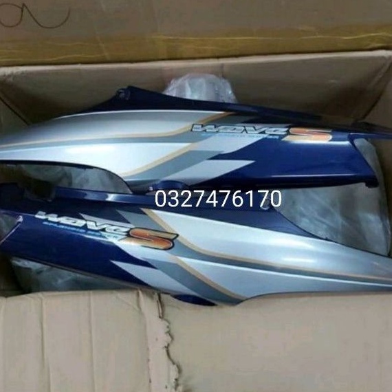 Bộ nhựa dàn áo xe WAVE S100 2006-2009 màu xanh zin honda