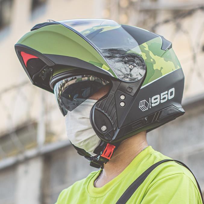 [BÁN SỈ] Mũ Bảo Hiểm Full.Face Lật Hàm Yohe 950 mũ Phượt - nón bảo hiểm xe Motor. .