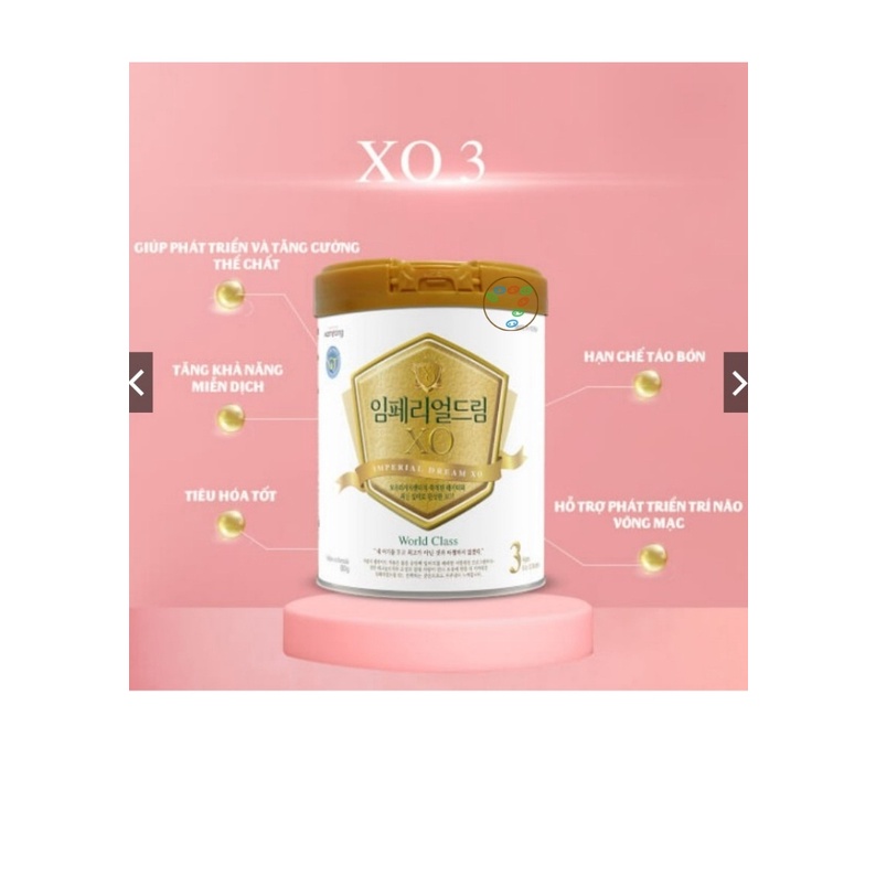 Sữa XO Imperial Dream Số 3 - Chống táo bón vượt trội - Nhập khẩu Hàn Quốc