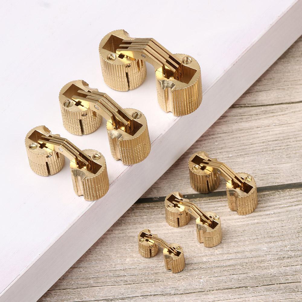 PISTA 1 Bản Lề Cửa Hình Trụ Bằng Đồng Thau Mới