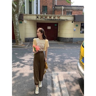 Quần jogger vải nữ xinh xắn, quần nữ bo ống kết hợp áo croptop < 57kg