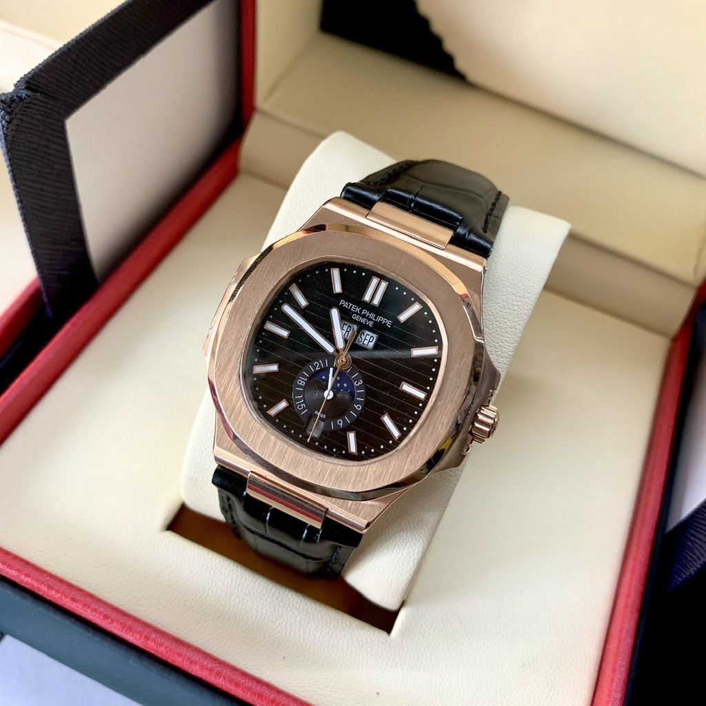 Đồng hồ nam Automatic cơ máy nhật Patek vuông trơn size 42mm bảo hành 24 tháng