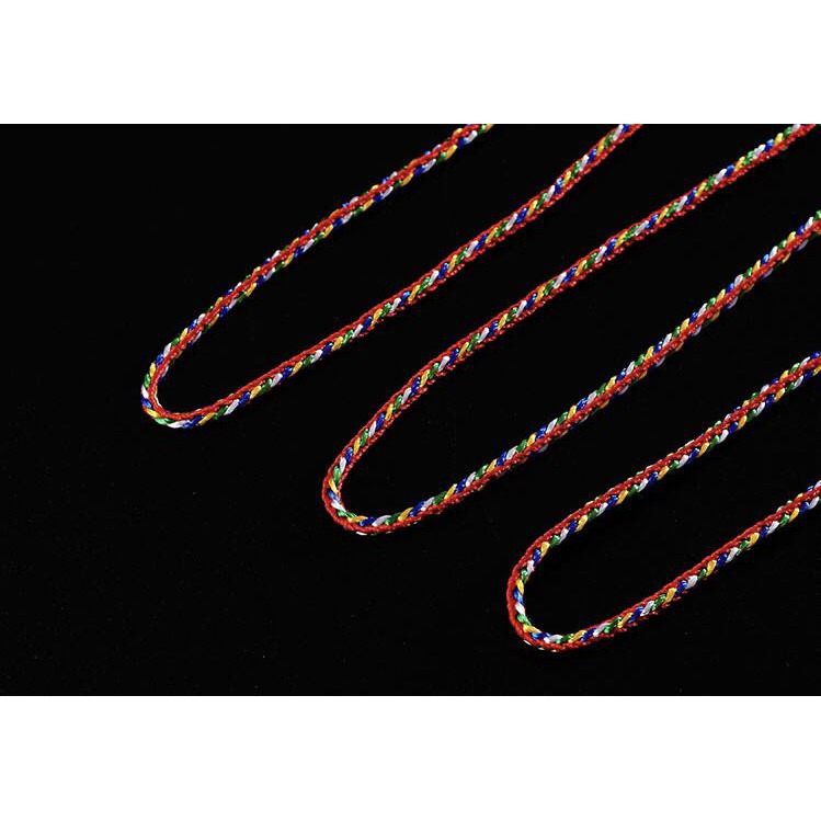 Chỉ ngũ sắc viền đỏ (cuộn 90m)