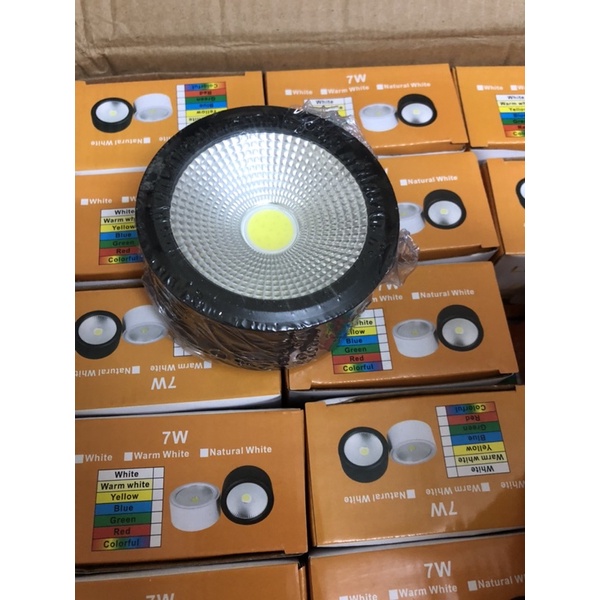 Đèn ống bơ ốp trần nổi 7W + 12w ánh sáng vàng, 3 màu + Bảo hành 1 năm Anteico
