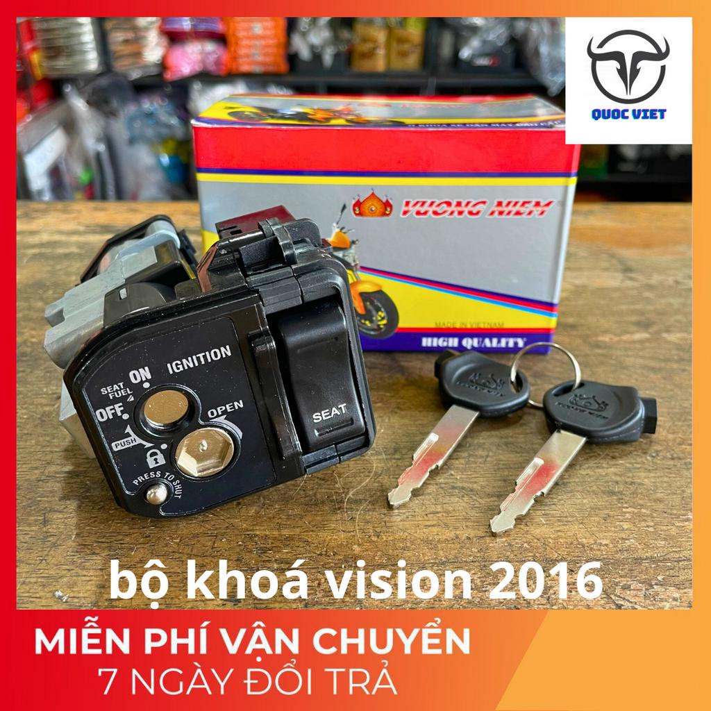 Bộ Ổ Khoá Xe Vision 2015 Chìa 8 Cạnh Chống Trộm Cao Cấp Chính Hãng VƯƠNG NIỆM