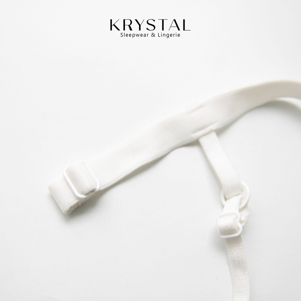 Bộ đồ lót ren không gọng màu trắng offwhite phối ren họa tiết KRYSTAL Bralette KSB03 | WebRaoVat - webraovat.net.vn