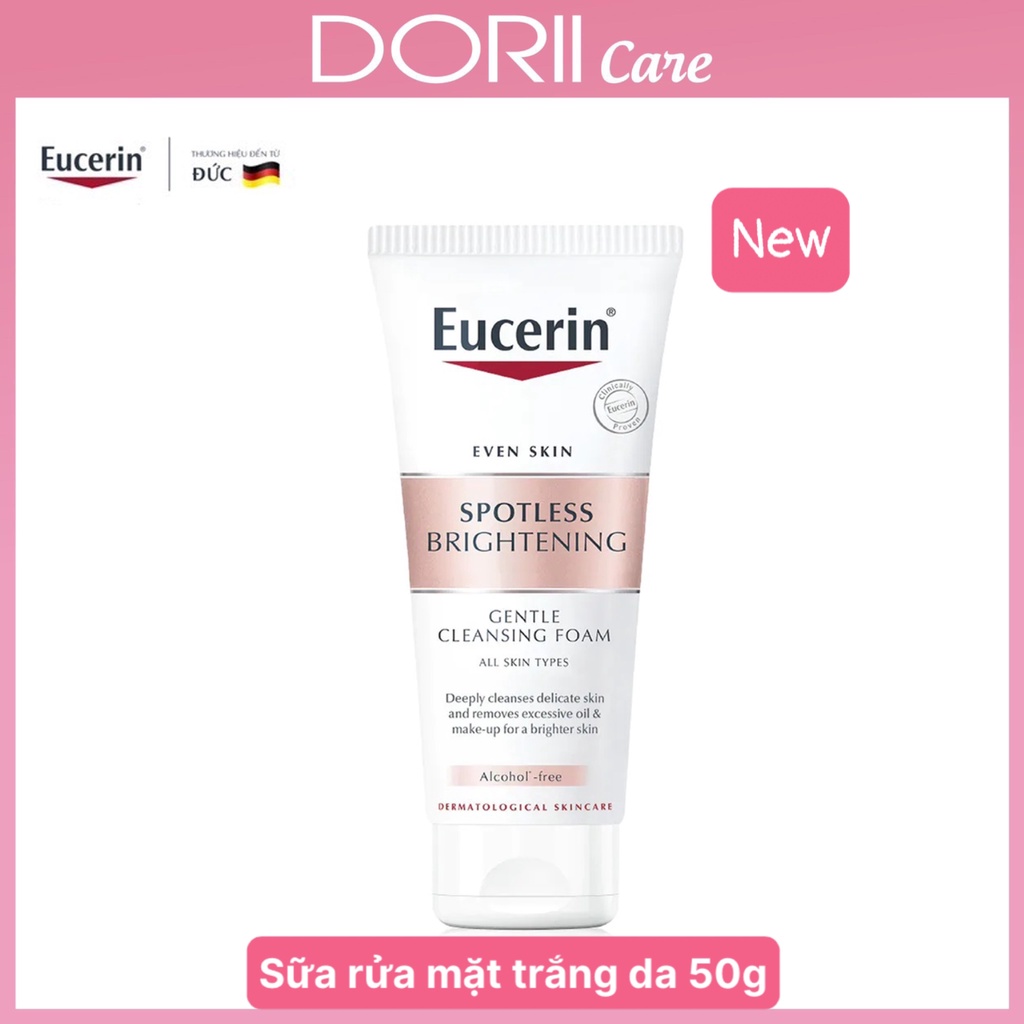 Eucerin Sữa Rửa Mặt Sáng Da Spotless Brigtening Cleansing Foam 50g