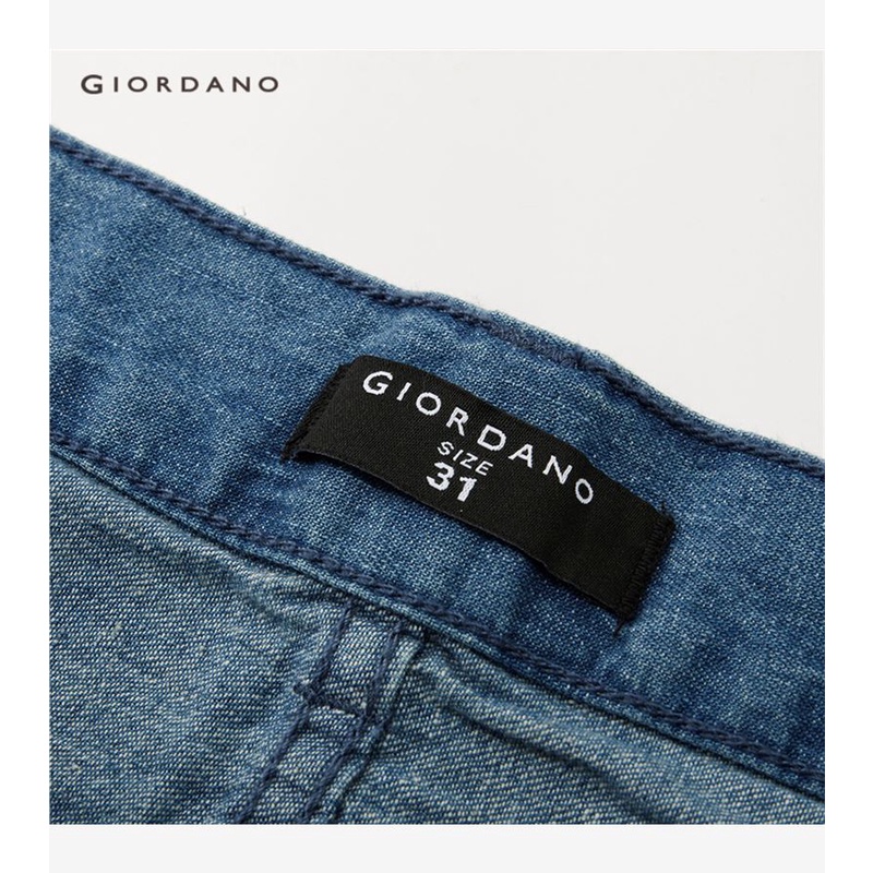Quần jean dài GIORDANO 13111011 100% cotton thiết kế tinh tế thời trang cho nam