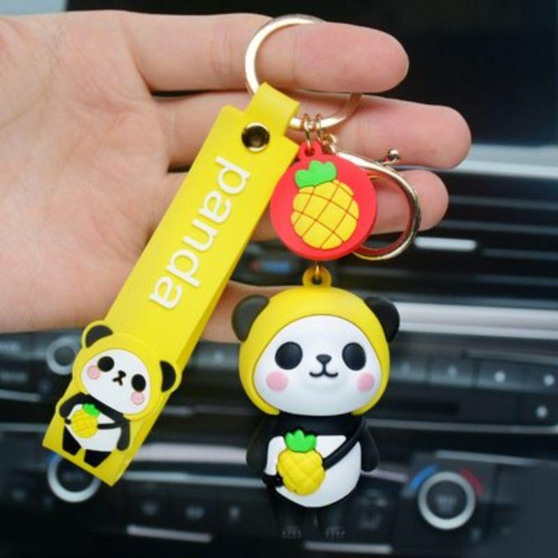 PVN49392 Móc khóa gấu trúc đeo túi trái cây dễ thương Giá Rẻ