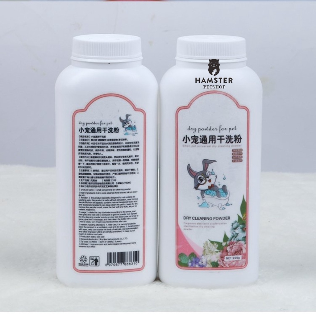 Phấn tắm khô cho thỏ ,Hamster , Bọ , Sóc 260gr