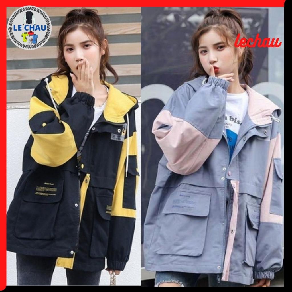 Áo khoác kaki nam nữ unisex form rộng áo khoác ulzzang có mũ WIND LECHAU AKD03 áo khoác chống nắng street style cao cấp