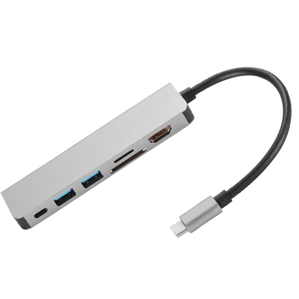 USB 3.0 hub Type C adapter for MacBook Pro / 2018 Air 13 A1932 with HDMI + USB3.0 * 2 + TF + SF + Type 6IN1 / Huawei / Xiaomi