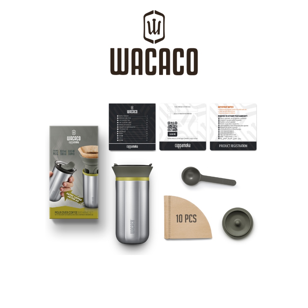 Bộ pha cà phê Pour Over Wacaco Cuppamoka dung tích 300ml - Bảo hành chính hãng 24 tháng