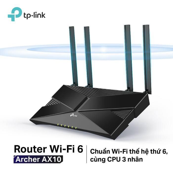 [HCM - Hỏa tốc] Bộ Phát Router Wifi 6 AX1500Mpbs TP-Link Archer AX10 | Hàng Chính Hãng | Bảo Hành 2 Năm | NgocVien Store