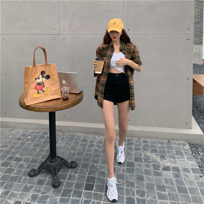 Cocory vn Quần Đùi Lưng Cao Phong Cách Cổ Điển Kiểu Dáng Quyến Rũ | BigBuy360 - bigbuy360.vn