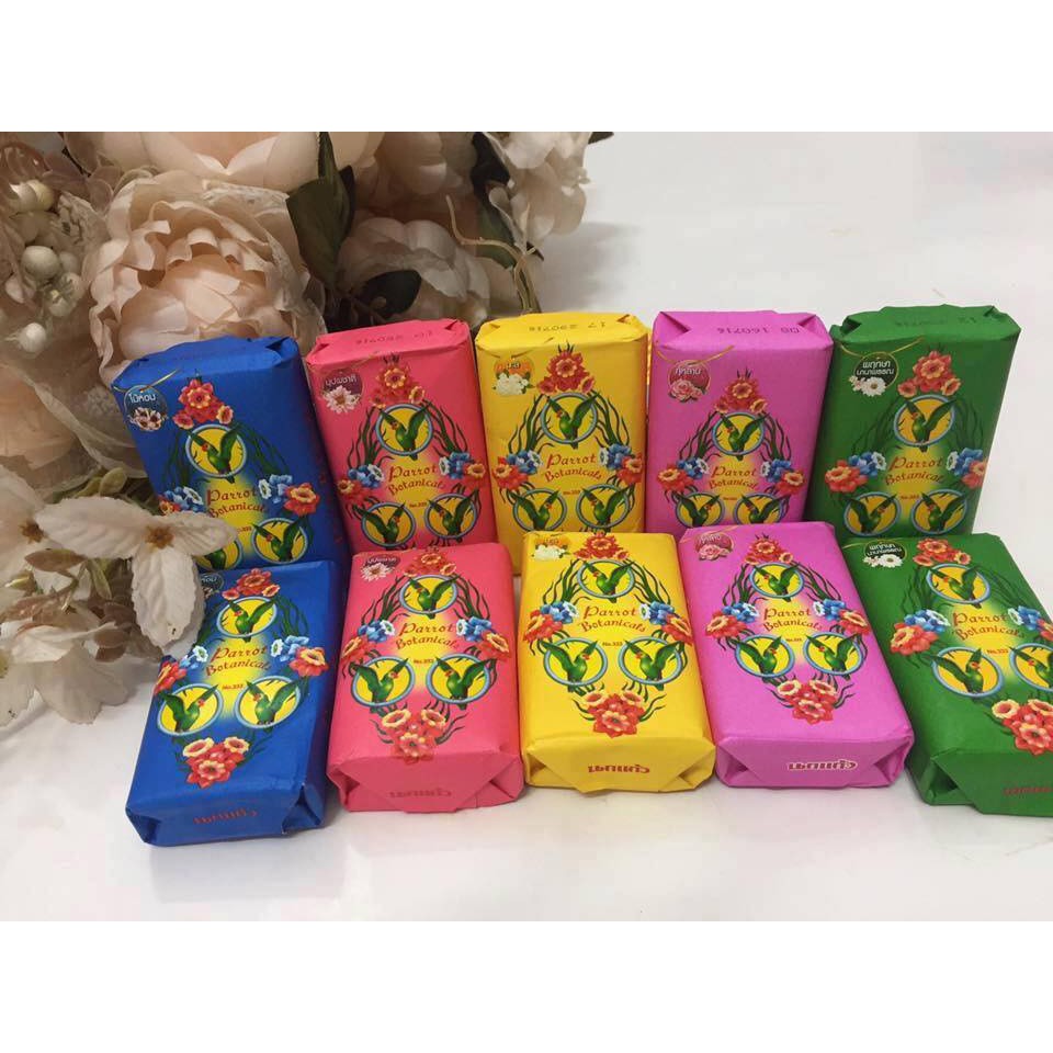 Lốc 6 Xà phòng Vẹt Parrot Botanicals Thái Lan