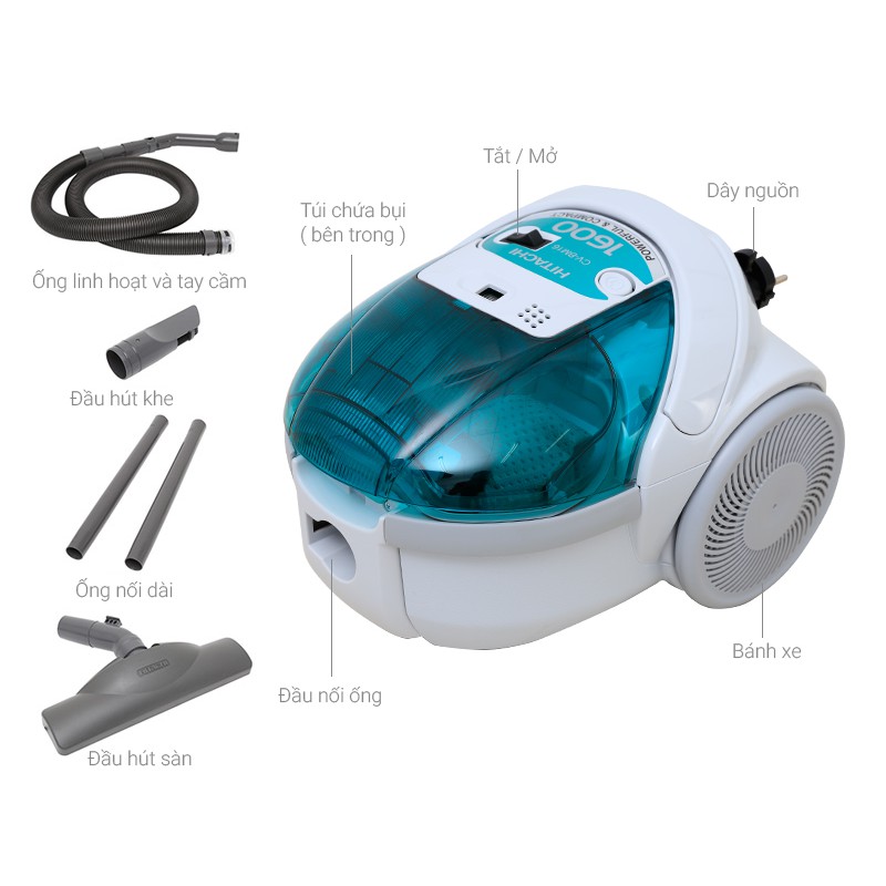 HÚT BỤI HITACHI CV-BF16V(1600W) | BigBuy360 - bigbuy360.vn
