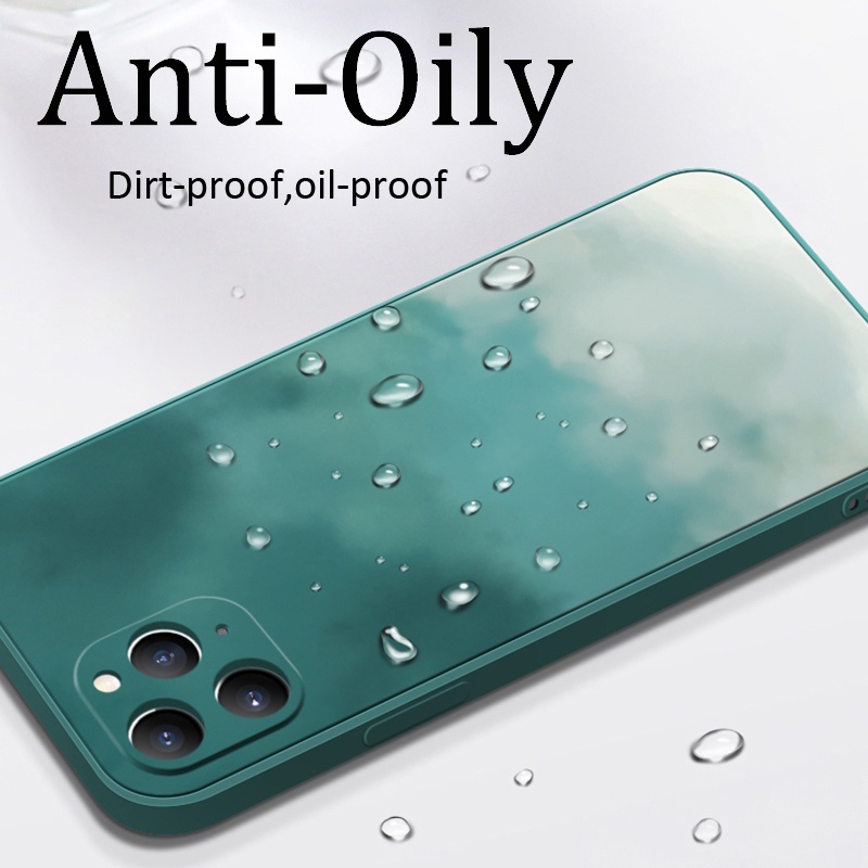 Ốp điện thoại silicone mềm chống sốc in hình tranh màu nước cho Samsung S10 Note 10 Plus Lite S20 S21 Fe
