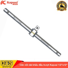 Tay nối dài khẩu đầu trượt Nhật Kapusi 1/2"x10", Cần Siết Đầu Trượt (Kéo) thép cứng CR-V cao cấp