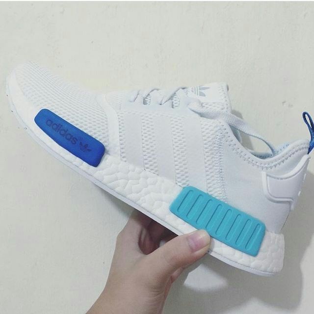 💥 GIÀY THỂ THAO NMD R1 WHITE BLUE