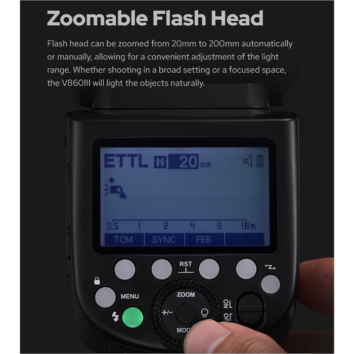 Đèn Flash Godox V860III cho máy ảnh Canon, Nikon, Sony, Fuji hàng chính hãng, giá tốt HL Lighting