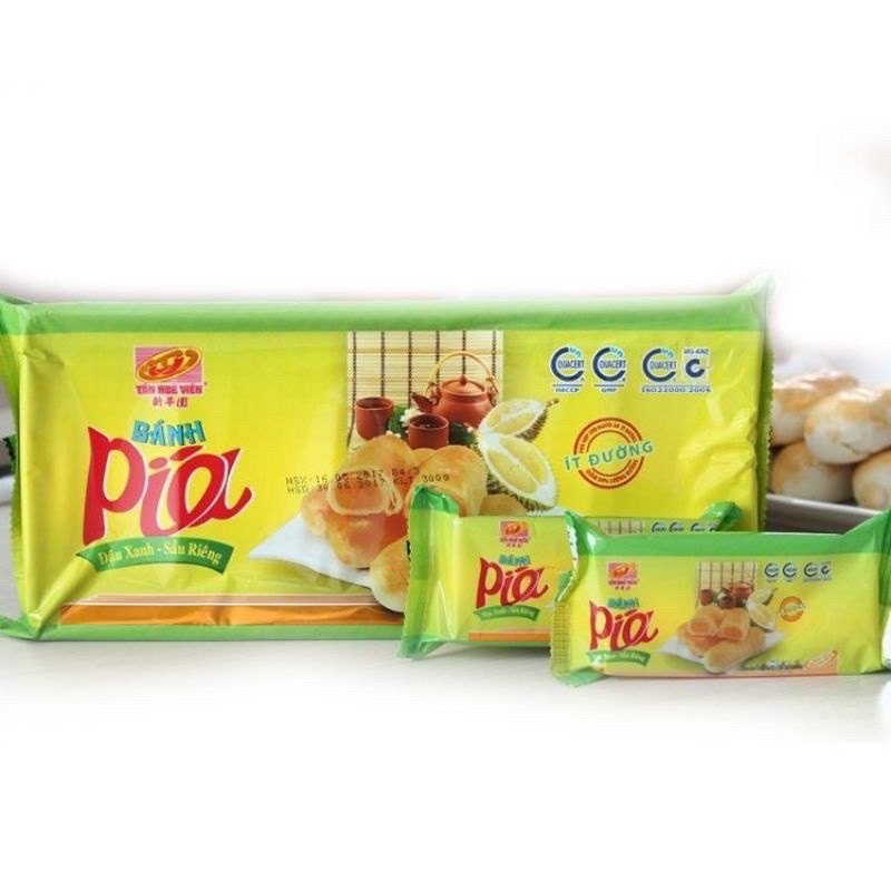 Bánh pía ít đường đậu sầu riêng không trứng