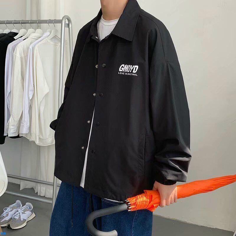 𝗟𝗼𝗮̣𝗶 𝗱𝗮̀𝘆 Áo khoác Dù Bomber dáng sơ mi Jack Cardigan Mới