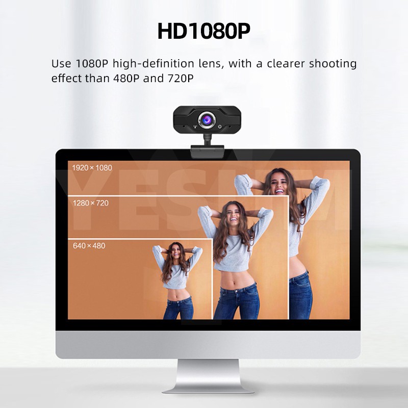 Webcam HD 1080P 4K tiện lợi dành cho máy tính | BigBuy360 - bigbuy360.vn