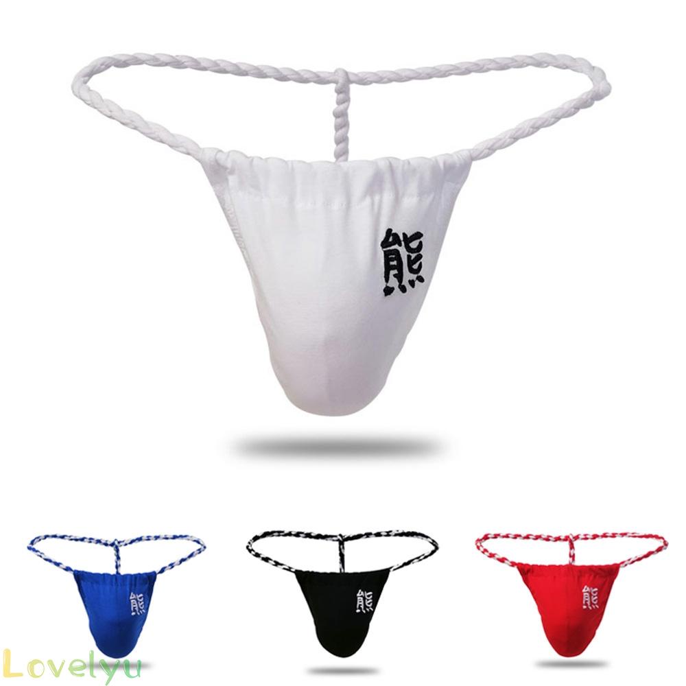 Men Underwear Comfortable Fashion G-string M-2XL Mesh Micro Paper Pouch Sheer