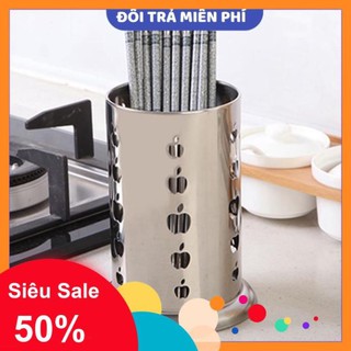 Ống đũa Ống đựng đũa, muỗng bằng thép hình táo, tròn to 10095