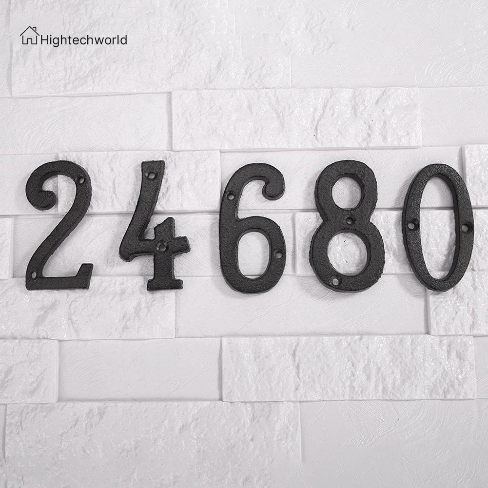Biển số kim loại trang trí tường nhà và quán cà phê thiết kế tiện dụng
