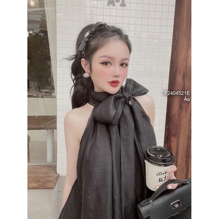 Áo kiểu cổ yếm thắt nơ cực xinh!