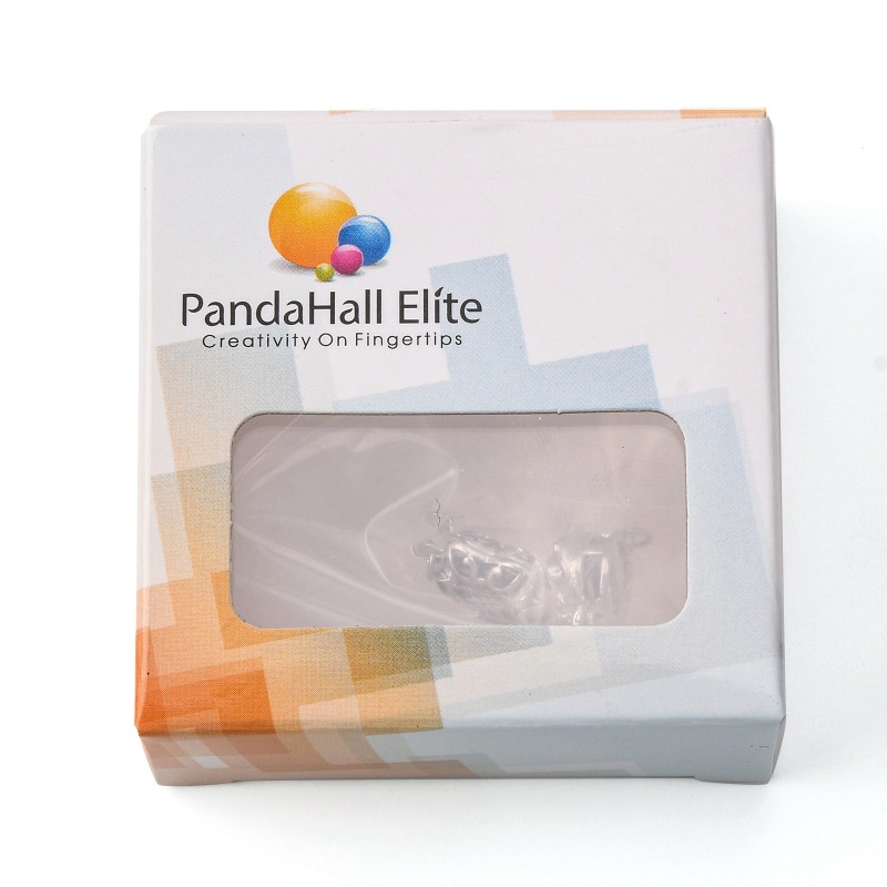 1 Hộp Chốt Cài Bằng Đồng Thau Với Hạt Ngọc Trai Kim Cương Giả Kèm Móc Khóa Vòng Tay