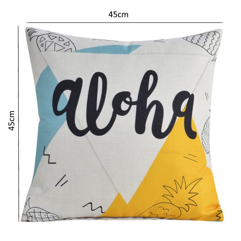 Vỏ gối vuông 45x45cm, áo gối tựa lưng sofa BST Nordic