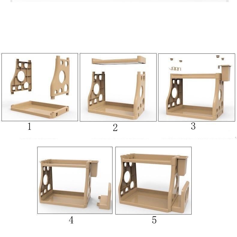 [HCM]Kệ phòng khách có thể tháo rời Kệ bếp hai tầng Kệ để bàn kệ ủi giỏ đựng đồ lặt vặt gia đình [GM-LSZWJ13]