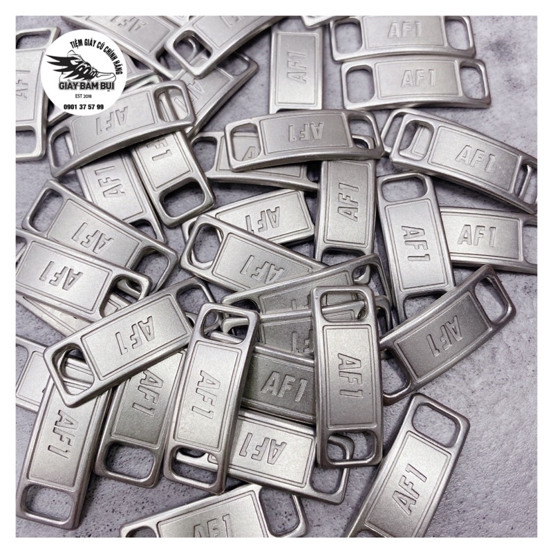 Tag sắt màu bạc giày Air force one