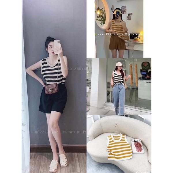 Áo len montagi ba lỗ 4 màu Top295