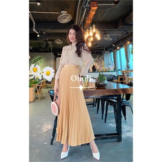 Combo 3 váy xếp ly (lụa satin màu nude, da lộn màu đỏ, dả gia màu đỏ)