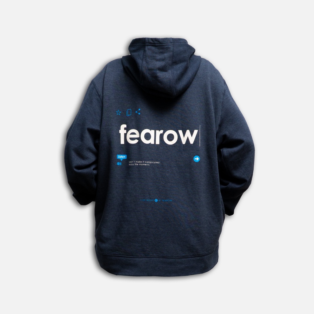 ÁO HOODIE FEAROW màu xanh than - FW204 | WebRaoVat - webraovat.net.vn