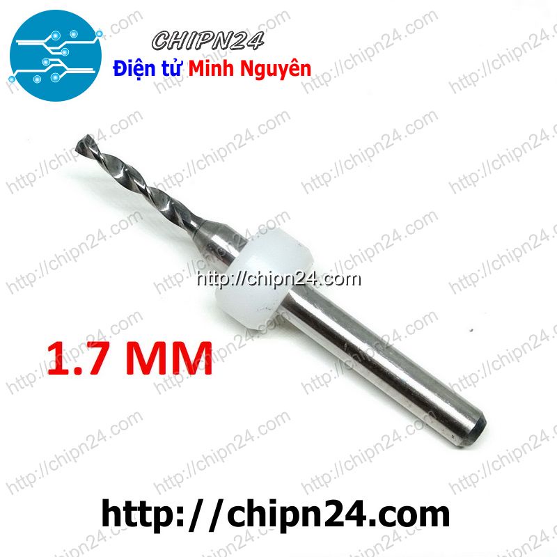 [2 CÂY] Mũi khoan mạch in CNC 1.7mm (Mạch điện tử, PCB)