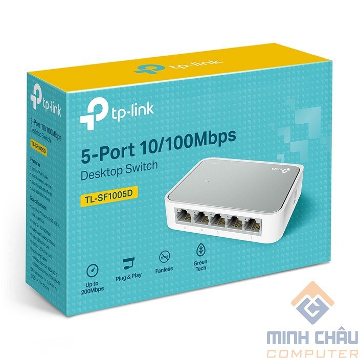 Switch TP-Link TL-SF1005D 5 Port (Trắng) - Hàng chính hãng