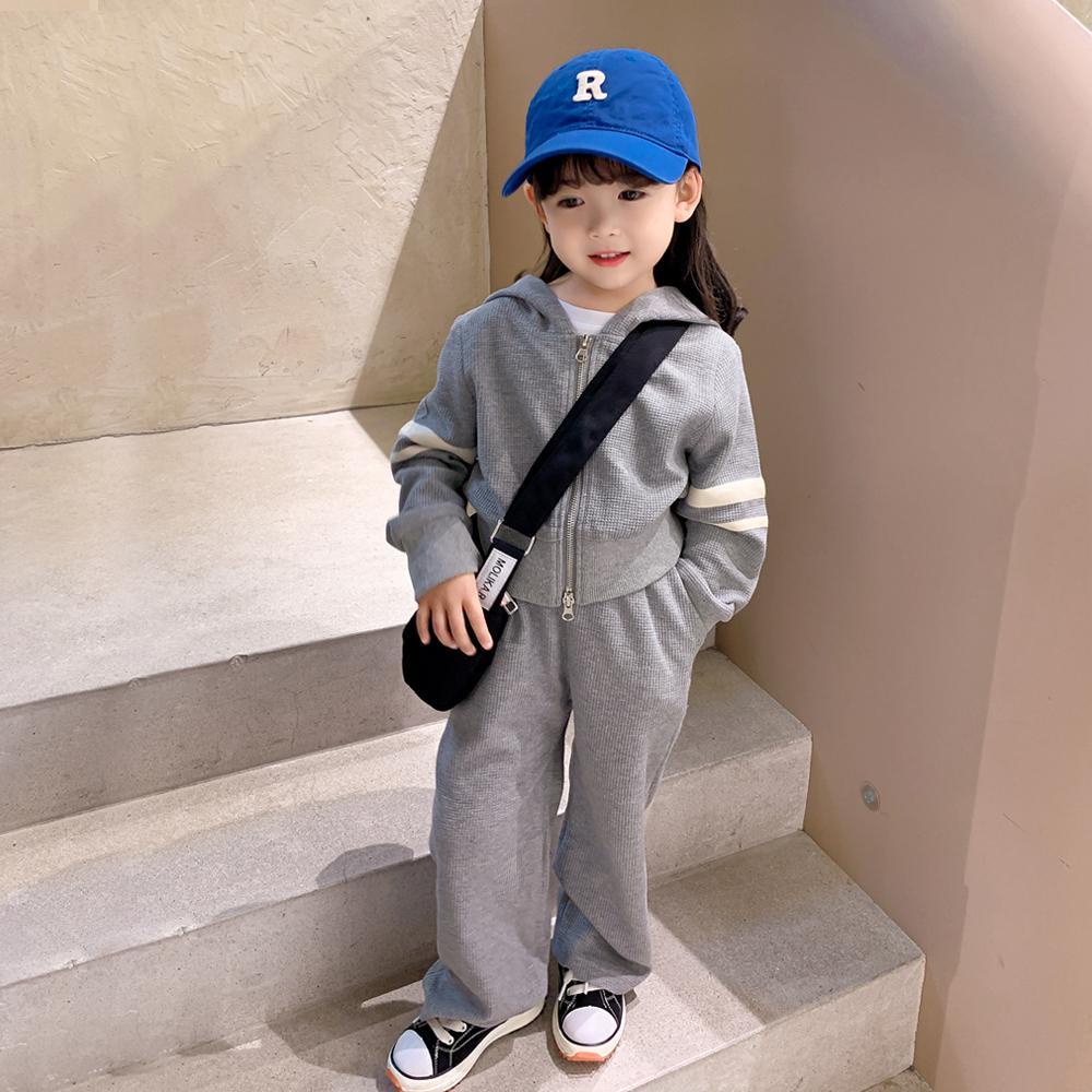 Bộ Đồ Hai Mảnh Thoáng Khí Thoải Mái Thời Trang Xuân Thu Cho Bé Gái