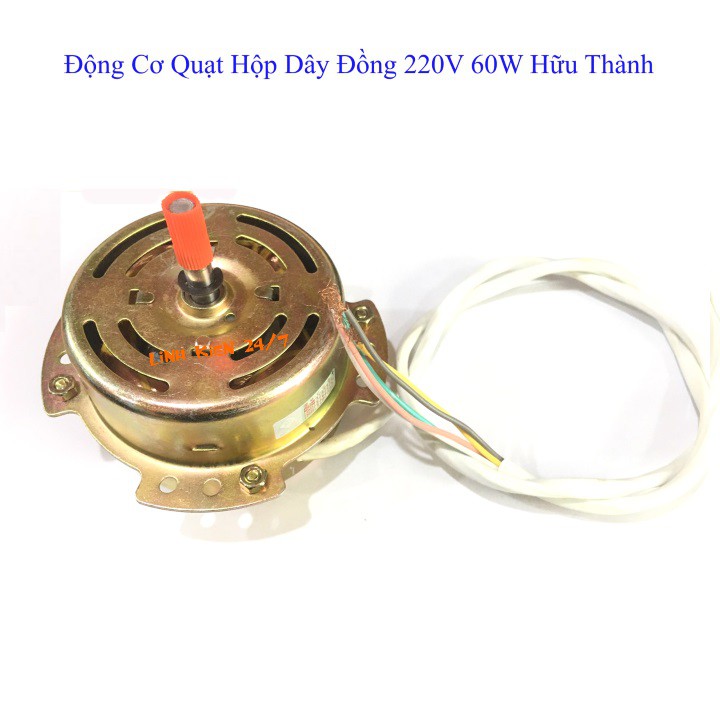 Động Cơ Motor, Củ Quạt Hộp Lõi Dây Đồng Hữu Thành 220V 60W