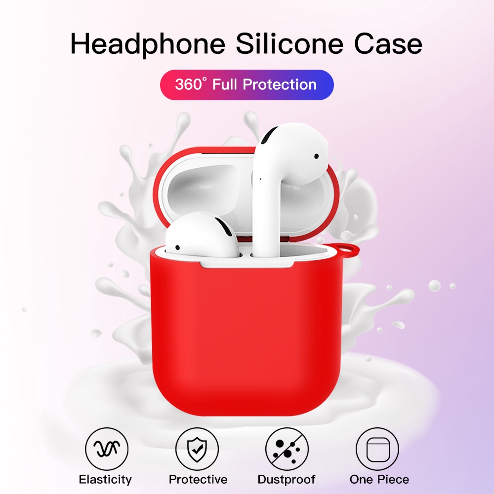 Vỏ Bảo vệ Hộp Sạc HdoorLink Cho Tai Nghe Iphone Airpods 1 / 2 Kèm Móc Khóa