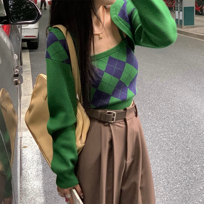 Đồ Hai Món Áo Trắng + Quần Dài Phong Cách Retro Thời Trang Cho Nữ